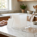 Square Cake Form kit with clear acrylic walls and silicone liner